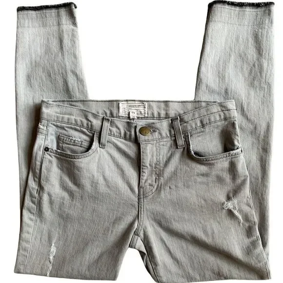 Current/Elliott The Stiletto Dillon Released Hem Jean Gray Size 28 - Picture 10 of 15